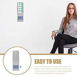 NUOBESTY Time Card Rack Retractable Time Card