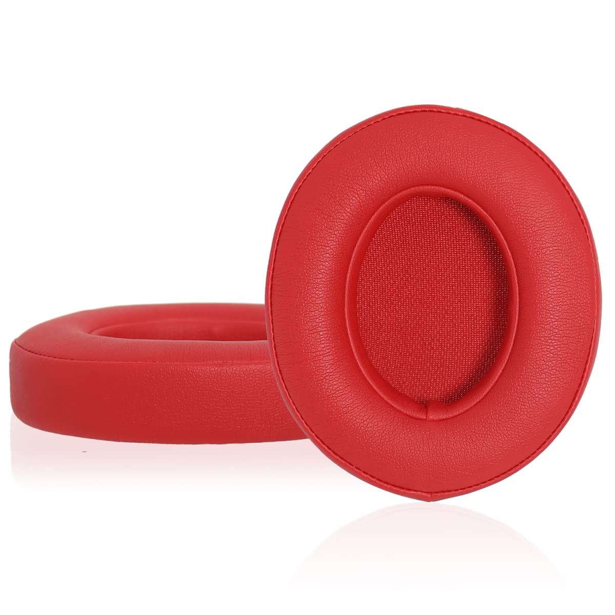 Professional Replacement Ear Pads for Beats Studio 2 & 3 Wired & Wireless (B0501, B0500) Headphones, Premium Headphones Earpads Cushions with Softer Leather and Memory Foam, Red