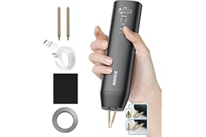 AWITHZ Battery Spot Welder, 11 Gear Adjustable Double-ended Replaceable Pen Tip Spot Welder, Automatic and Manual Modes, Welding Plated Nickel Sheets for DIY 18650 Battery