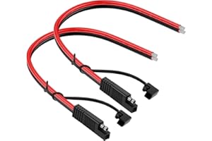 iGreely 2Pack SAE Extension Cable SAE Quick Connector Disconnect Plug for RV Trolling Motor Solar Panel (12AWG)