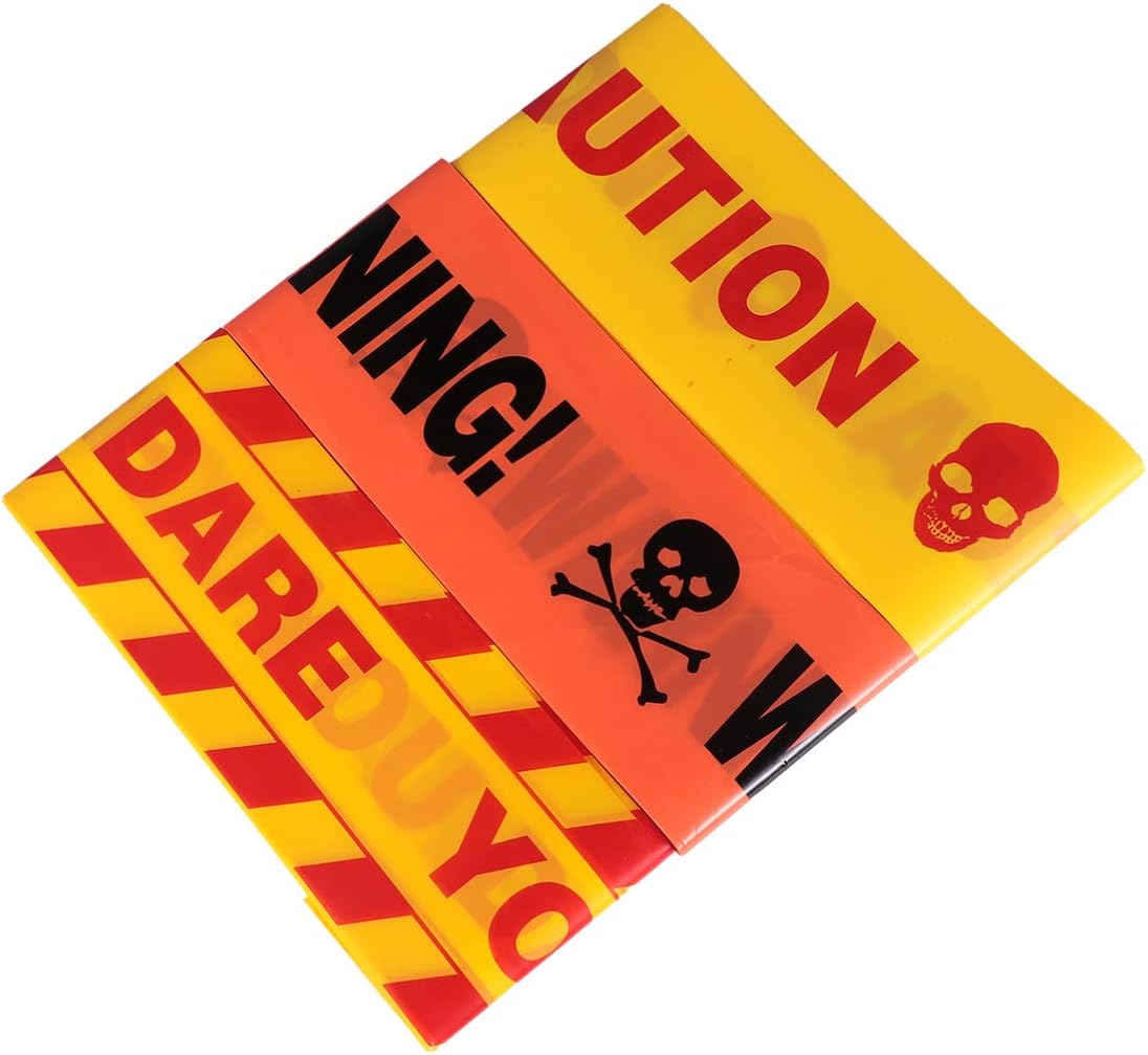 ULTECHNOVO 3PCS Halloween Warning Tape Caution Tape Danger