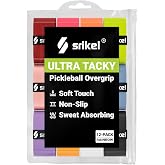 Srikel Pickleball Paddle Overgrip, Max Tacky Grip Tape,Non-Slip Handle Wrap | Soft Touch,High Sweat Absorption,Shock-Absorbing &amp; Durable for Control &amp; Enhanced Performance,Moisture-Wicking,Anti-Slip