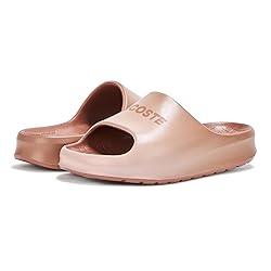 Lacoste Women's Serve Slide, Tan, 6