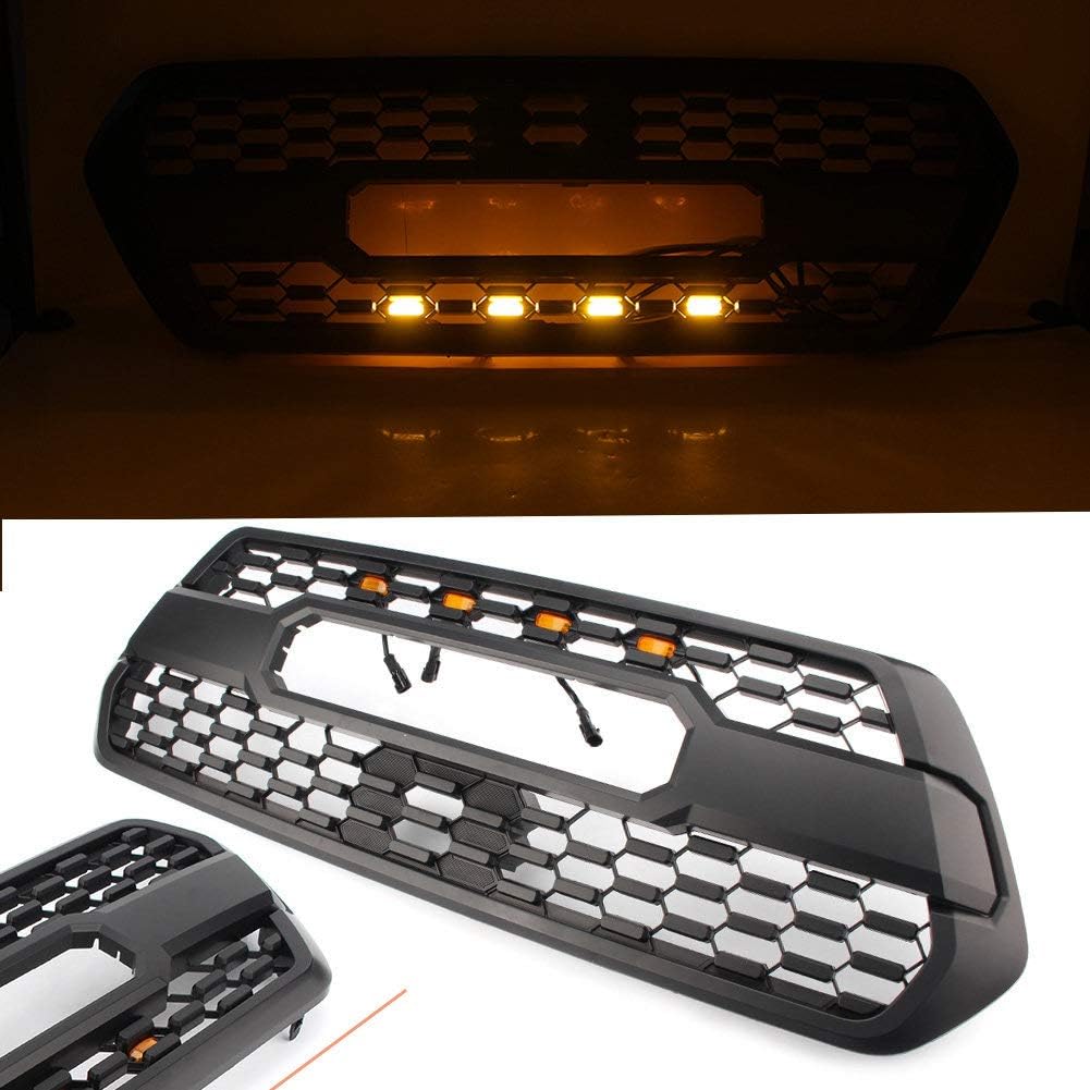 Front Grille Upper Mesh Grill With LED Light For Toyota Tacoma 2016-2019 PT228-35170 Car Accessories