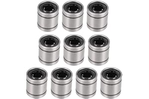 uxcell LM8UU Linear Ball Bearings 8mm Bore 15mm OD 17mm Long for CNC Machine 3D Printer 10pcs