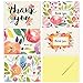 40 Thank You Cards with Envelopes - Floral Watercolor with Yellow Envelopes - Weddings Bridal Showers Baby Showers primary