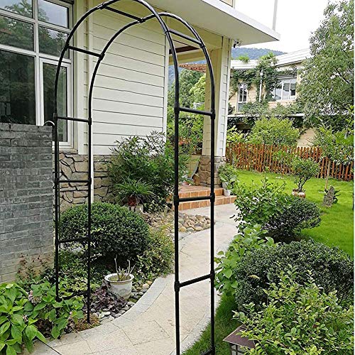 YYQ SHOP Gartenbogen Rosenbogen Gartendeko Rankhilfe Pergola Hochzeitsbogen Rankbogen Rankgitter Metall Rostfrei,für… – Bild 3
