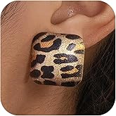 Leopard Earrings for Women Gold Stud Earrings Leopard Print Accessories Prom Jewelry Accessories Trendy Jewelry Gifts