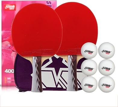 Set de mesa ping pong padel - pack de 2 paletas de premium ...