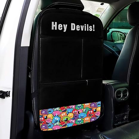 Amazon Co Jp キックガード 車オートシートバックカバー 子供のためのキックマット 蹴り防止 汚れ防止 取付簡単 100 防水 カー用品車内整理 動物 かわいい Ipad スマホなど収納できる ブ 9 L ホーム キッチン