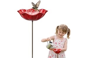 2026 New Handmade Metal Flower Garden Stake, Butterfly & Bee Watering Station with Flower Design, Decorative Butterfly Drinki