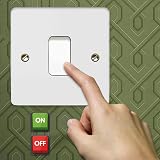 Body-Plus 1 Gang 2 Way Light Switch White Curved Edge 250V 10AX view 4