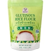 52USA Glutinous Rice Flour 16 Oz, 1 Pound (Pack of 1), Product of THAILAND | Rice Flour for Baking or Cooking, All Natural, Vegan, White Rice Flour