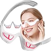 HGHJHVJ Red Light Therapy Eyelift Device with Microcurrent, Under Eye Red Light Therapy Glasses, Under Eyes Massager forTreatment Eye Bags Dark Circles Puffiness Wrinkles Fine Lines (A)