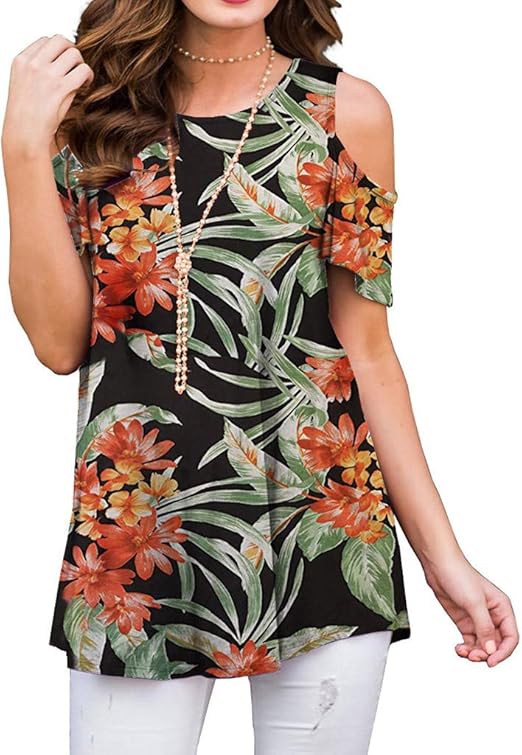 cold shoulder ladies tops