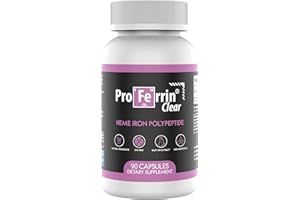 Proferrin Clear Heme Iron Supplement, 90 Capsules- Superior Absorption, Easy on The Gut, Natural, Made in The US