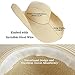 DAFUNNA Women’s Ridge Wide Floppy Brim Sun Hat Beachwear Striped Straw Hat Foldable and Packable
