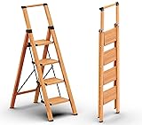 GameGem Folding Step Ladder, 4 Step Ladder with