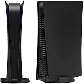 Digital Edition Face Plate Cover Shell for PS5 Console FacePlate, Accessories Compatible with PlayStation 5 Protective Replacement Panels (Black)