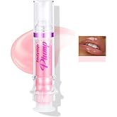 Easilydays Lifting Gloss, Spicy Lip Plumping Booster Lip Gloss Glossy Lipstick, Hydrating, Volumizes, High-Shine, Fuller Plumper Lip Mirror Lip Glaze, Plump &amp; Pout Lip Plumper for Women Girls (#01)
