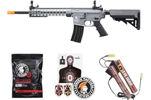 Lancer Tactical Gen 2 Airsoft M4 Carbine 10" KeyMod Piactinny AEG Rifle-1000 Rounds 0.20g BBS, 9.6v Nimh Battery & Charger Included