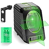 Self-leveling Laser Level - Huepar Box-1G 150ft/45m Outdoor Green Cross Line Laser Level with Vertical Beam Spread Covers of 