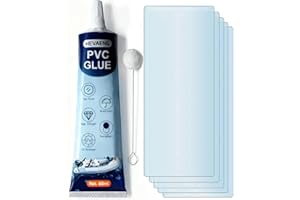 HEVAENS Air Mattress Patch Kit 60ml, Waterproof Vinyl Repair Kit for Air Mattress,Tents, Above Ground Pool Floats, Bouncy Houses, Inflatable Swimming Pool, Heavy Duty Pool Liner Patch Repair Kit