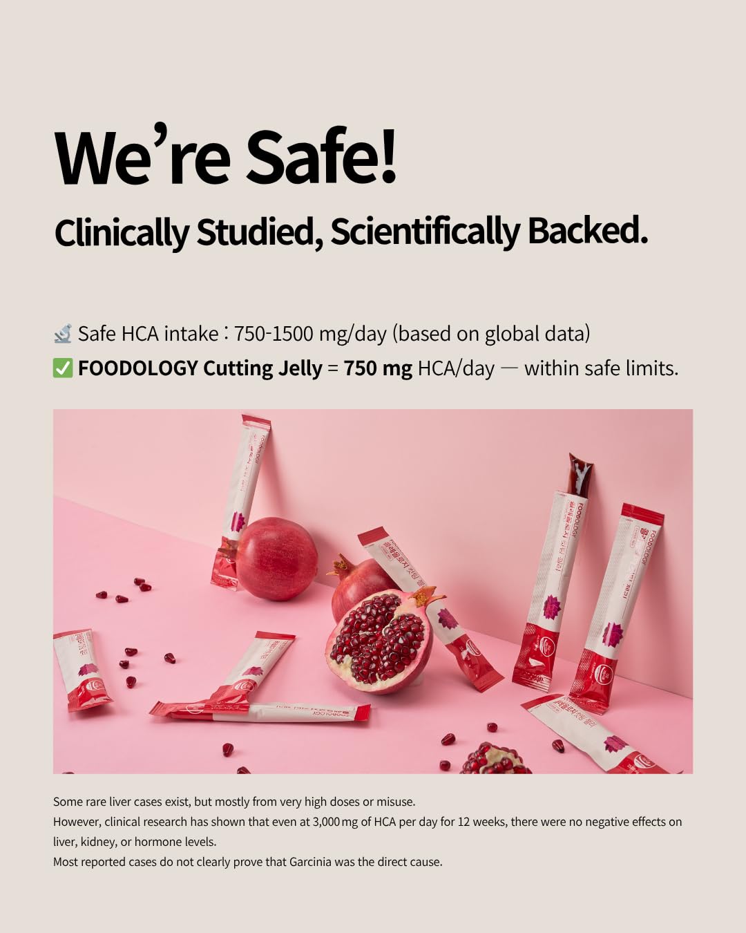 FOODOLOGY Coleology Cutting Stick Jelly – Supports Appetite Suppressant, Boost Metabolism & Control Cravings, Garcinia Cambogia HCA, Chia Seeds, Pomegranate Flavor Korean Supplement – 10 Sachets