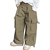 BINIDUCKLING Toddler & Girls Baggy Cargo Pants Parachute Kids