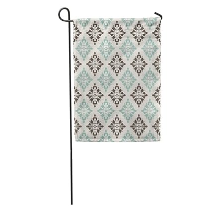 Amazon Com Semtomn Garden Flag Blue Pattern Vintage Victorian