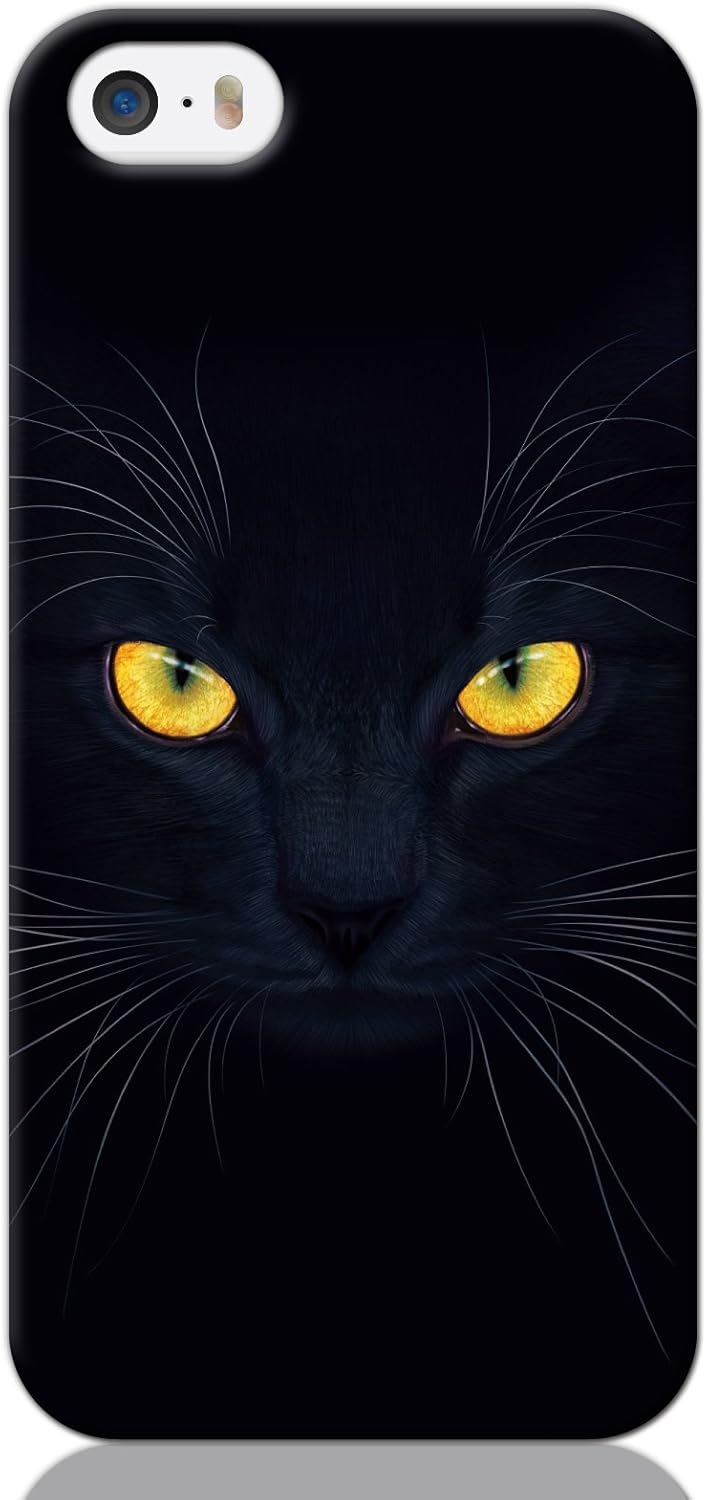 Amazon Co Jp Iphone5c ハード ケース カバー 黒猫 あまみ藤奈 猫 ネコ クロネコ グッズ ギフト アニマル 動物 イラスト 綺麗 家電 カメラ