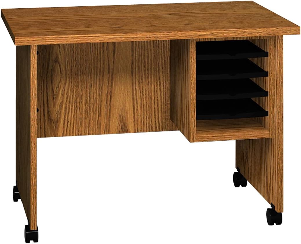 Ironwood Deluxe Typing Stand, Dixie Oak