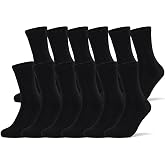 LMHCISO Mens Crew Dress Socks Breathable Anti Odor Socks for Men Size 8-13 | Thin Lightweight,Breathable,Combed Cotton,Moisture-wicking,Ribbed Elastic Cuff,Soft,Comfy,Ideal for Wedding Business &amp; Casual