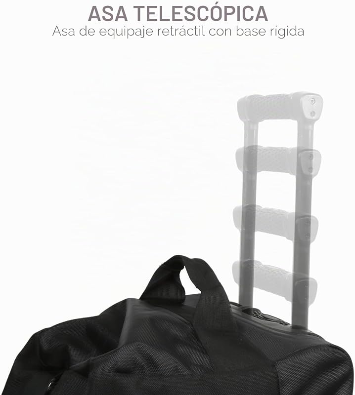 Bolsa de viaje Expedition Duffle de Lifeventure con ruedas resistentes | 100 litros de capacidad con asa telescópica y base rígida — foto 3 de 8