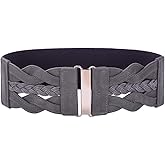 GRACE KARIN Women's Elastic Wide Belts Vintage Stretchy Belt Retro Fashion Cinch Belts for Dresses