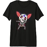 Dia de Los Muertos or Calavera or Sugar Skull Chihuahua Premium Tri-Blend T-Shirt