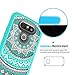 LG G5 Case Clear,LG G5 Phone Case ,AnoKe Scratch Resistant Mandala Ultra Thin Slim Fit Hard Back TPU Bumper Unlocked Cute Protective Cover Cases with Screen Protector for LG G5 Girls Women TM CH Mint