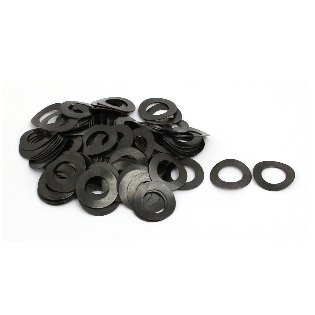 Sourcingmap 10mm Fitting Dia 0.6mm Thickness Carbon Steel Curved Spring Washer 100pcs