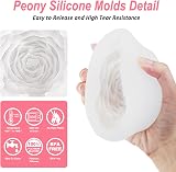 Baanfly 3D Peony Honeycomb Candle Mould Silicone for Soap & Baking view 3