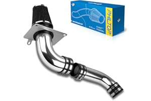 PHILTOP 3.5" Cold Air Intake Kit System Compatible with Ford Mustang 1989 1990 1991 1992 1993 V8 5.0L, High Performance, Black