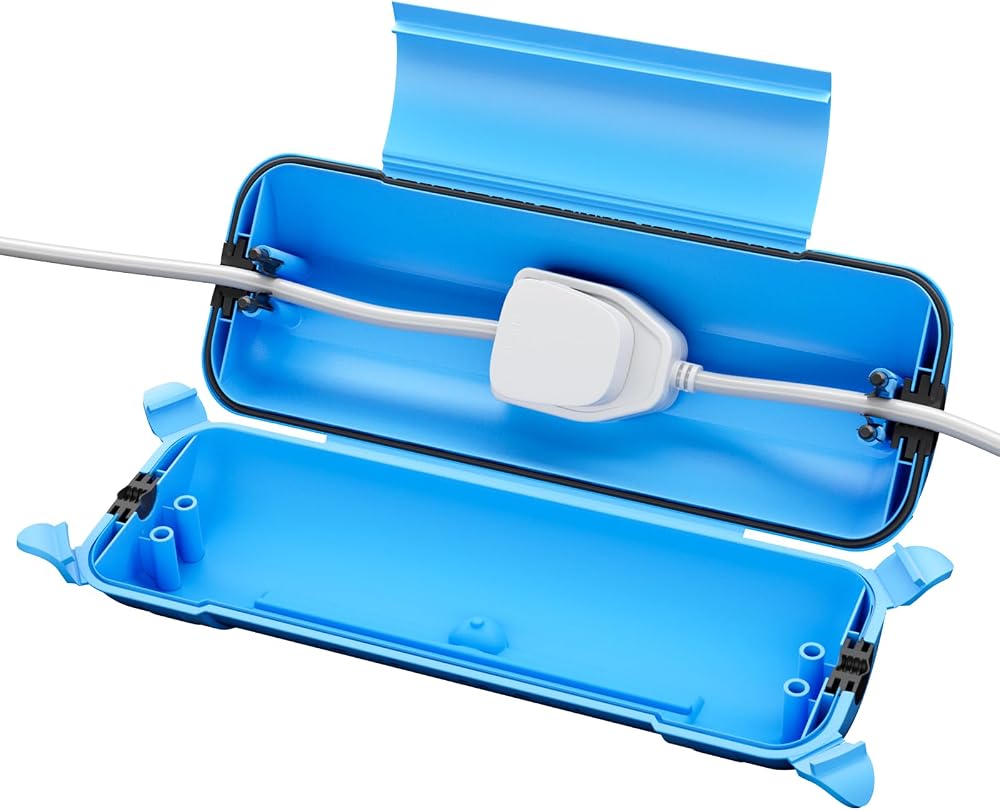 Restmo Outdoor IP44 Waterproof Connection Box 29x11x7.5cm Blue