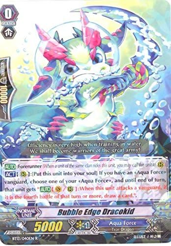 Amazon Com Cardfight Vanguard Tcg Bubble Edge Dracokid Bt13
