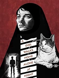GRASSO MAX A Girl Walks Home Alone at Night Thriller Vampire Horror Movie Romantic Shirin Arash Hossein Wall Art Print Painting Home Decor Gifts for Lovers Poster