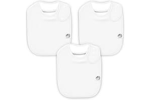 Giggly Goose 3 Pack Baby Bibs for Boys & Girls | Cotton, Absorbent Drooling & Teething Bib | Thick, Adjustable Snap-on