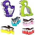 Dinosaur Cookie Cutters Set - Stainless Steel Shaped Cookie Candy Food Cutters Molds for DIY, Kitchen, Baking, Kids Dinosaur 