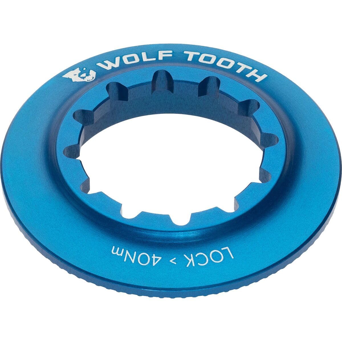 Wolf Tooth | Centrelock Rotor Lockring Internal Spline Blue | Customisable Bike Accessories And Components Precision Engineered