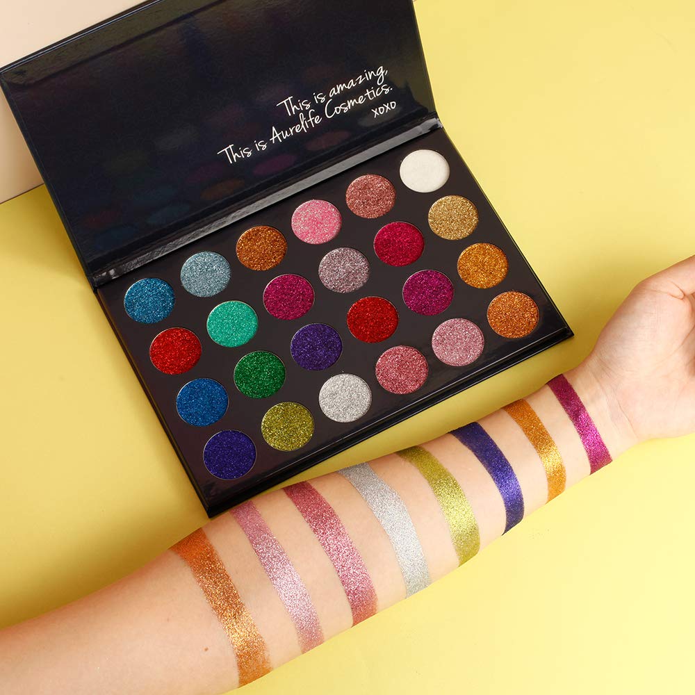 Glitter Eyeshadow Palette, 24 Colors