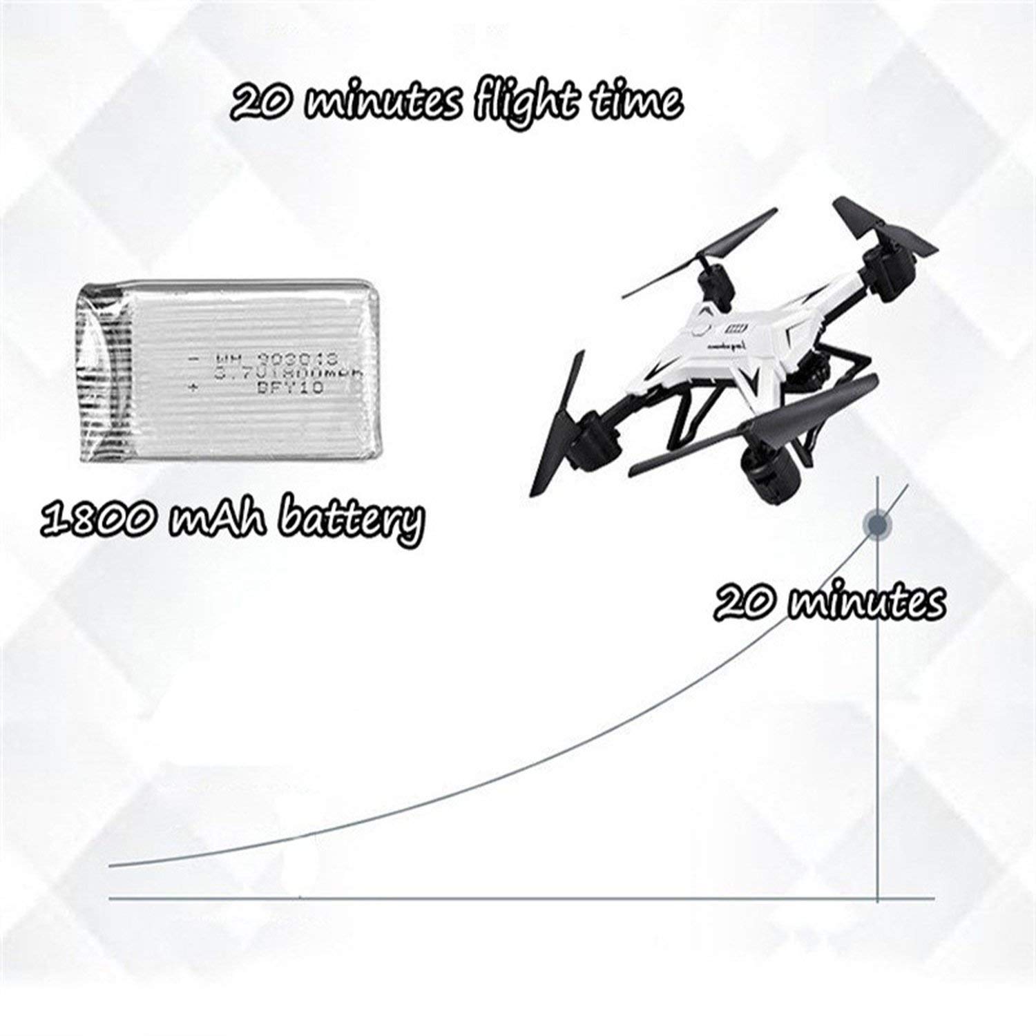 rc helicopter drone with camera hd 1080p wifi fpv selfie drone professional foldable quadcopter 40 minutes battery life ky601s