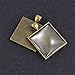 20 Pcs 1 Inch Square Bezel Pendant Tray Vintage Antique Bronze Pendant Blanks Cameo Settings