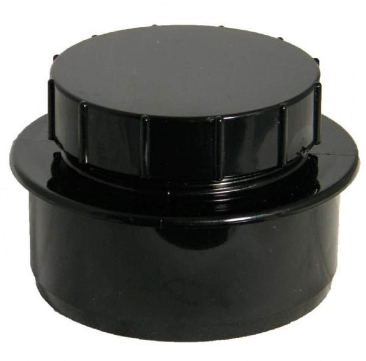 FloPlast Black Screwed Access Cap 110mm
